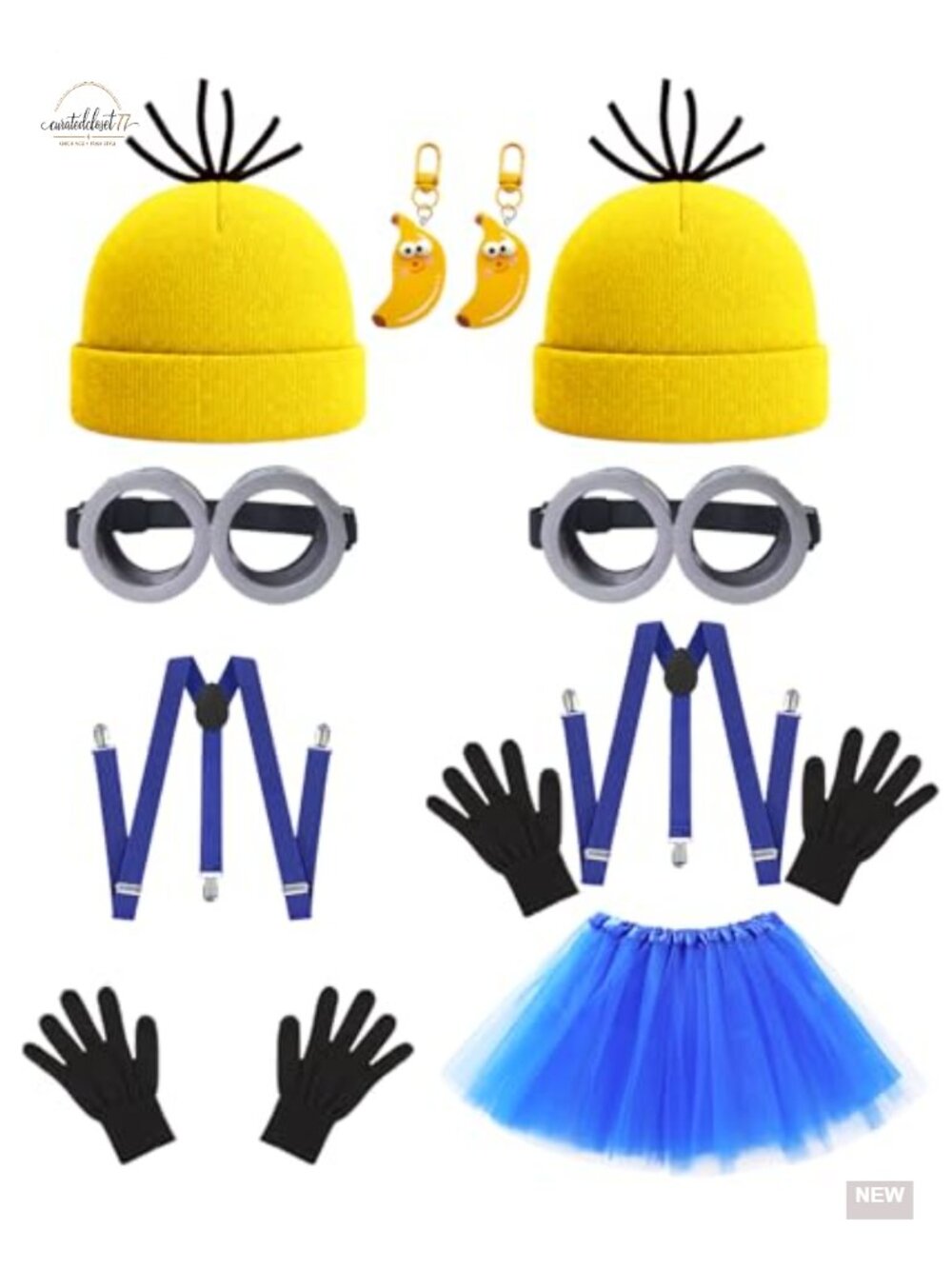 Cartoon Costume Accessory Set for Adults Halloween Party Cosplay